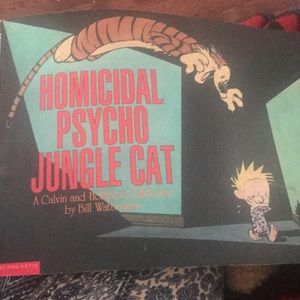 EUC VINTAGE 1994 Homicidal Psycho Jungle Cat a Calvin and Hobbes